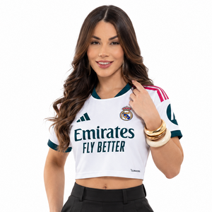 Real Madrid Domicile 2026/27 · Femme · Crop Top