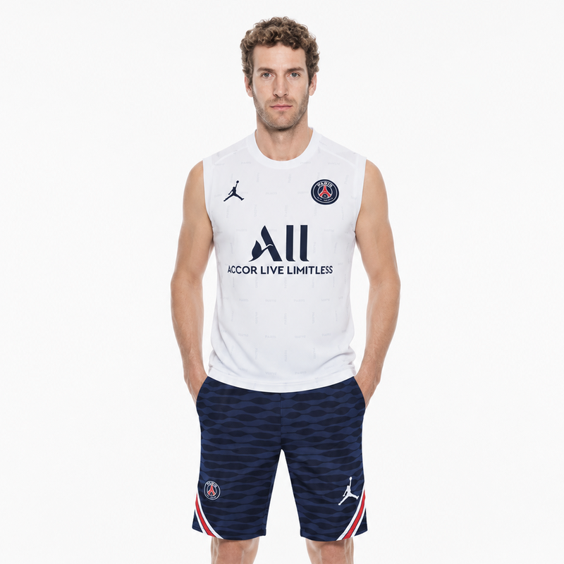 Survêtement d'avant-match PSG Blanc 2022/23