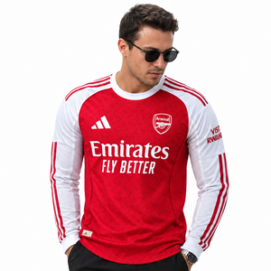 Arsenal Domicile 2025/26 · Manches Longues · Version Joueur