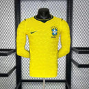Brésil Domicile Jaune 26/2027 · Version Joueur · Manches Longues