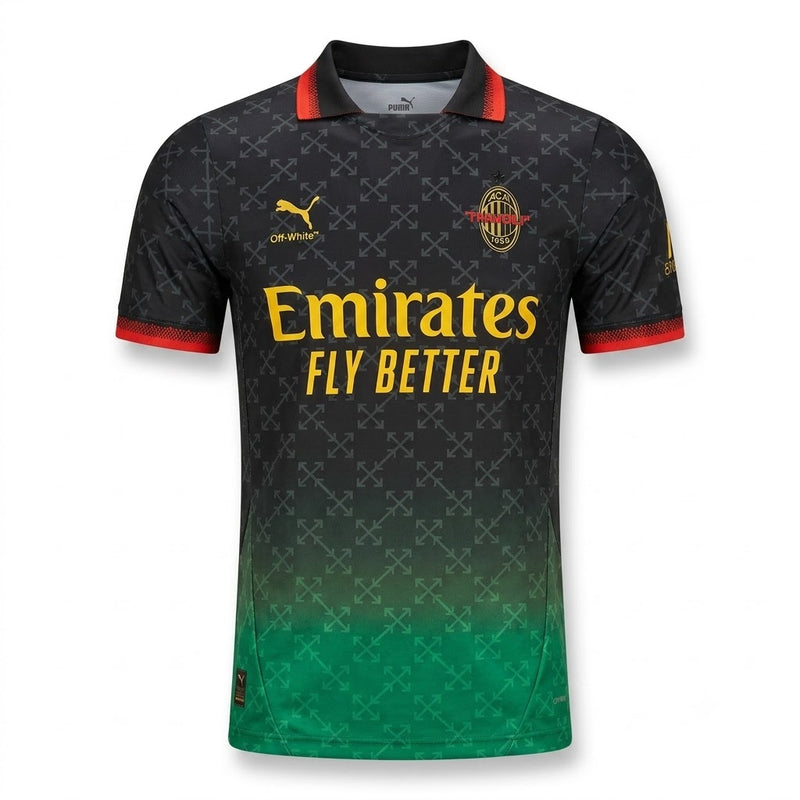 AC Milan Édition Spéciale Noire et Verte 2024/25 Version Joueur