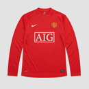 Manchester United Rétro Domicile 2007/08 Manches Longues