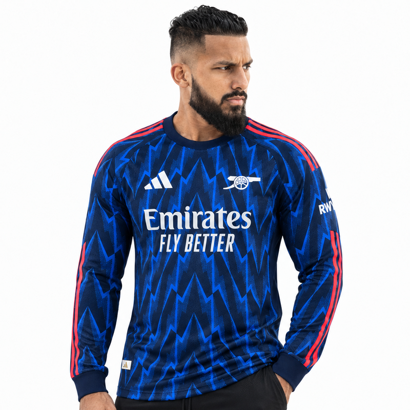 Arsenal Extérieur 2025/26 Manches Longues Version Joueur