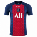 Maillot version joueur PSG version conjointe rouge et bleue 22/23