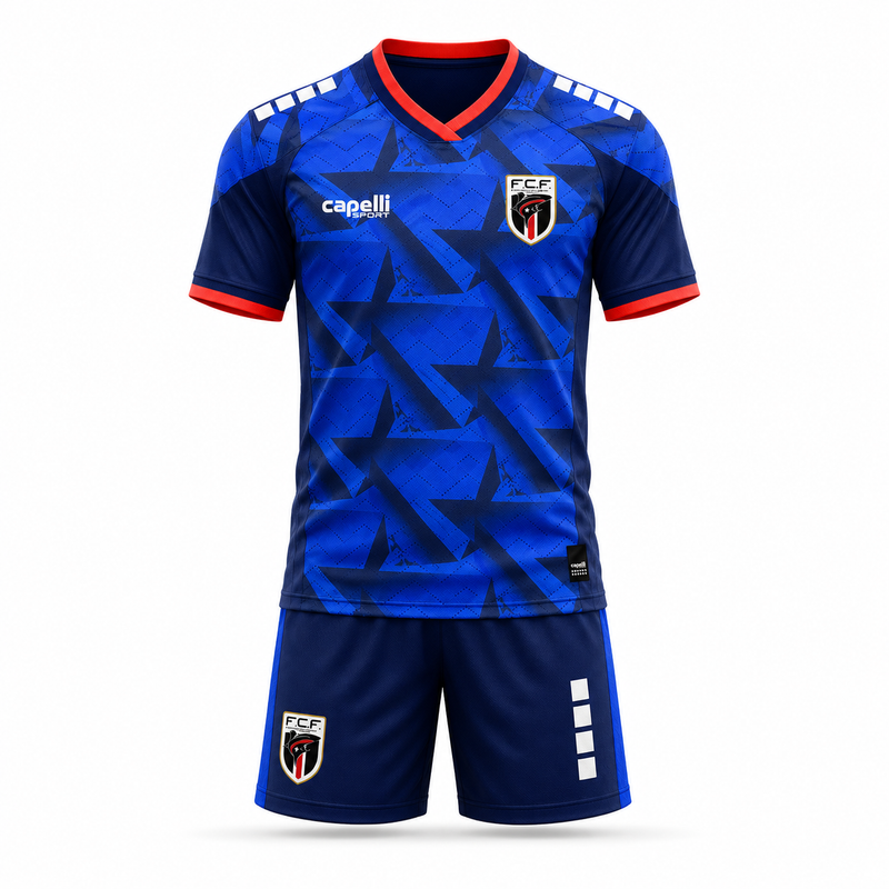 Kit Enfant Cap-Vert Domicile Bleu/Vert 2026/27