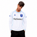 Maillot rétro d'Auxerre à manches longues, tenue domicile 03/04