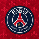 Maillot version joueur PSG version conjointe rouge et bleue 22/23