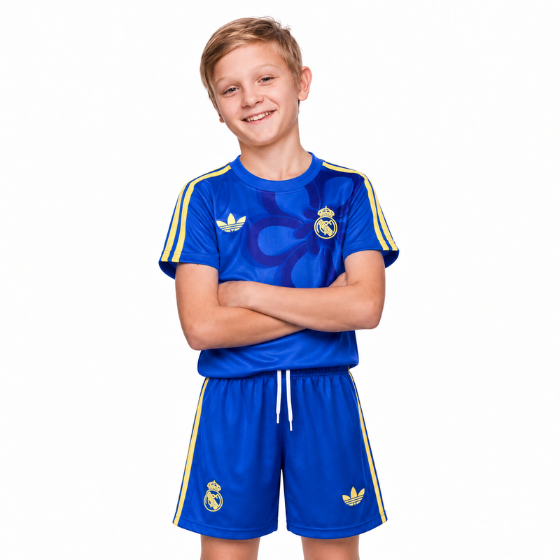 Kit Enfant Real Madrid Third Bleu 2025/26