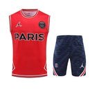 Ensemble de survêtement d'entraînement PSG 22/23 (haut sans manches) – Rouge