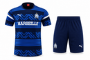 Olympique de Marseille training suit short sleeve kit blue 22/23