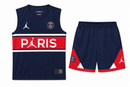 Tenue d'entraînement PSG 22/23 (haut sans manches) – bleu foncé avec bande rouge
