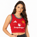 Manchester United Domicile 2025/26 Femme Crop Top