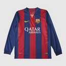 Barcelone Rétro Domicile 2014/15 Manches Longues
