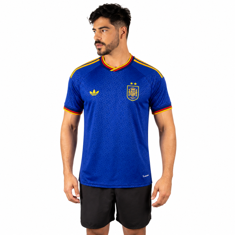 Espagne T-shirt cyan 2 étoiles 2026