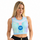Barcelone Édition Spéciale Rose et Bleue 2025/26 Femme Crop Top