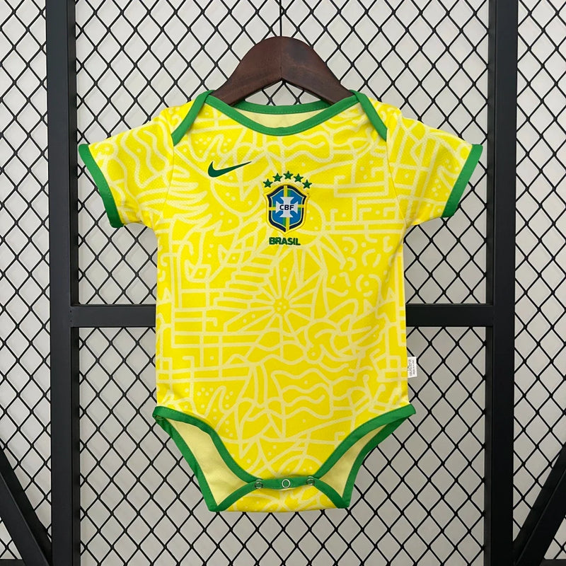 Kit Enfant Brésil Jaune 2024/25