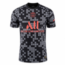 Maillot version joueur PSG Entraînement Noir Gris 21/22