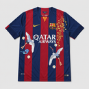Barcelone Rétro Domicile Brodé 2014/15