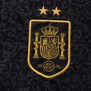 T-shirt noir 2 étoiles Espagne, championne du monde 2026/27