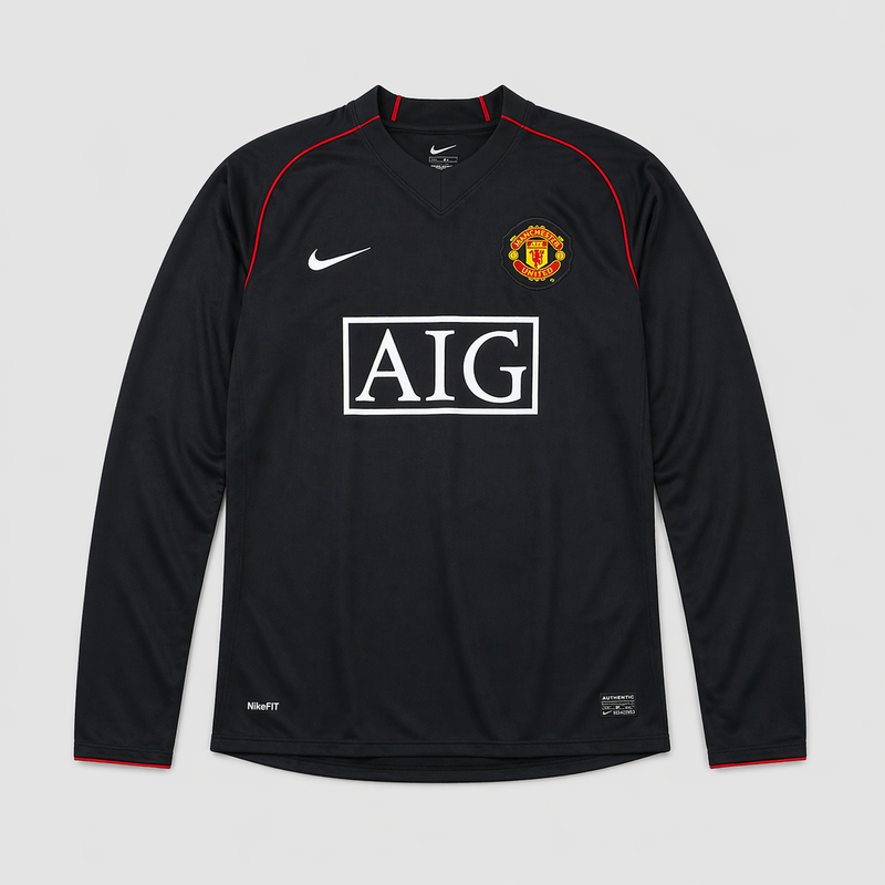 Manchester United Rétro Extérieur 2007/08 Manches Longues