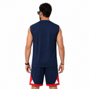 Tenue d'entraînement PSG 22/23 (haut sans manches) – bleu foncé avec bande rouge