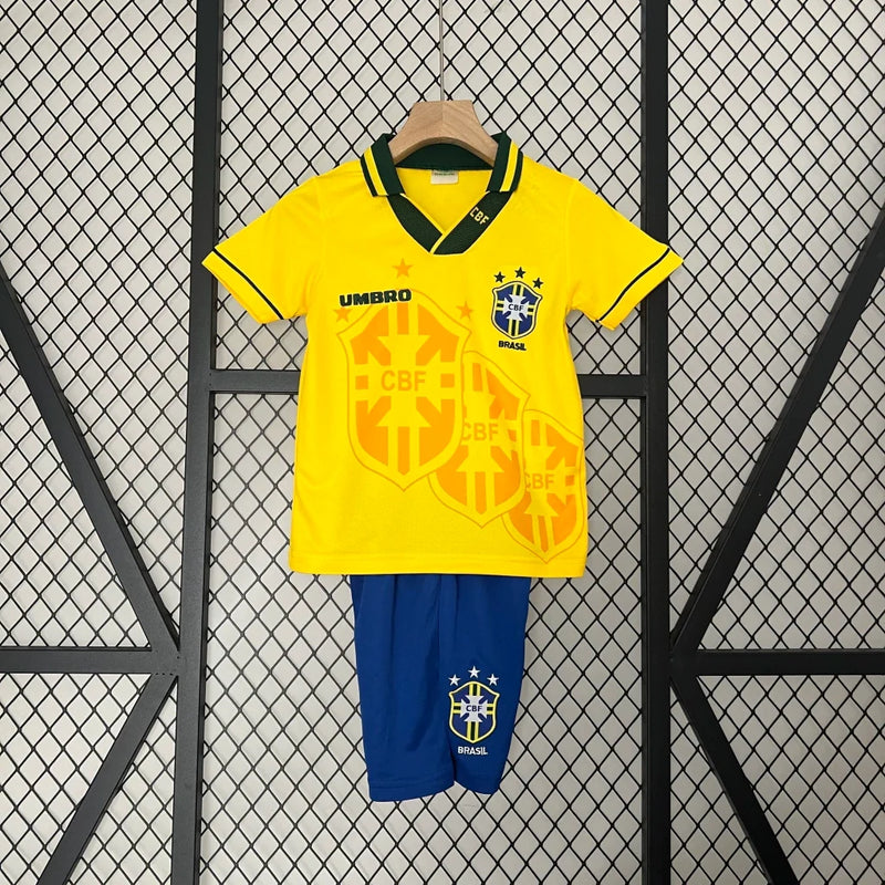 Kit Enfant Brésil Rétro Domicile Jaune 1994