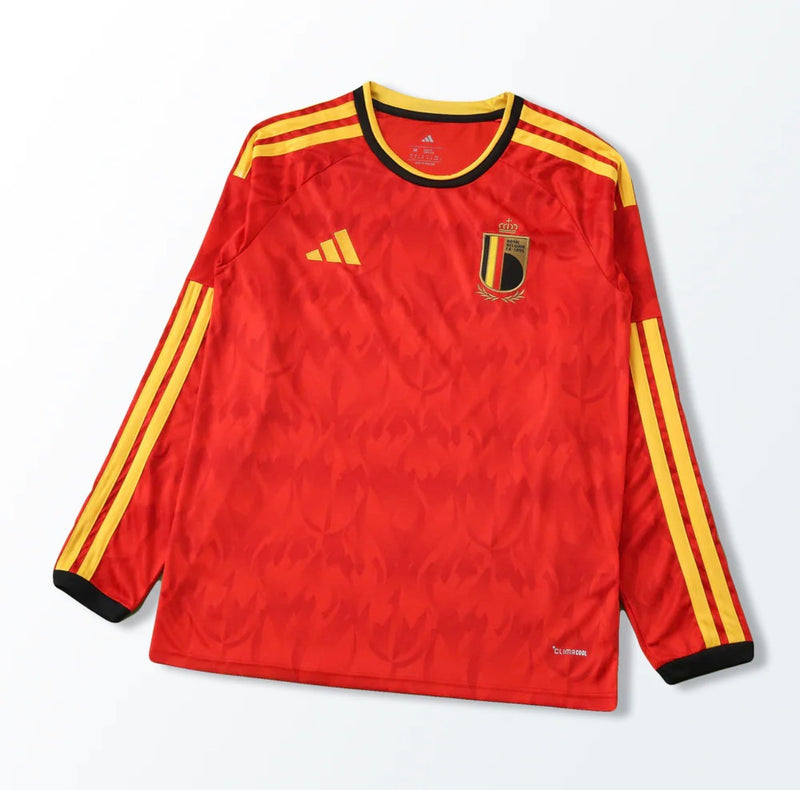 Belgique Domicile Rouge 2026/27 Manches Longues