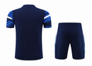 Olympique de Marseille training suit short sleeve kit blue 22/23