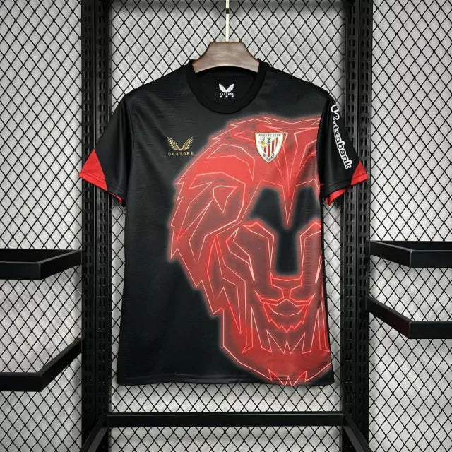 Athletic Bilbao Avant-Match Noir et Rouge 2024/25