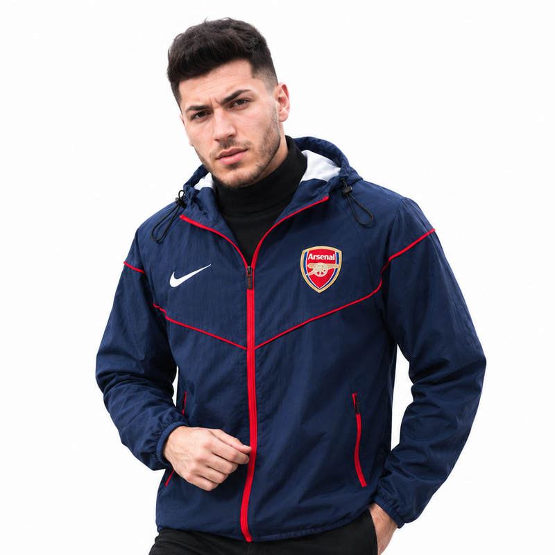 Arsenal Coupe-vent Bleu Marine 2025/26