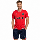 Tenue d'entraînement PSG 22-23 (haut à manches courtes et short) – Rouge