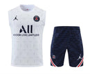 Survêtement d'avant-match PSG 22/23 blanc