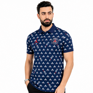 Polo bleu PSG x Jordan 2019