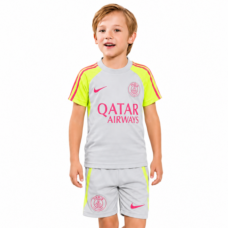 Kit Enfant PSG Survêtement Gris 2023/24