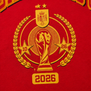 Les champions du monde espagnols de 2026/27 célèbrent en t-shirt rouge