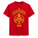 Les champions du monde espagnols de 2026/27 célèbrent en t-shirt rouge