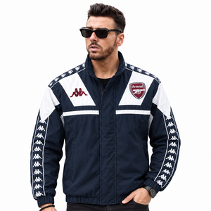 Arsenal Coupe-vent Bleu Marine et Blanc 2025/26