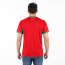 Le maillot principal du Maroc pour la Coupe du monde 2026, rouge