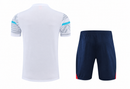 Tenue d'entraînement Olympique de Marseille 22/23 (manches courtes) – Blanc/Gris