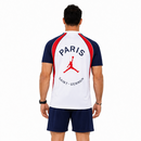 Tenue d'entraînement PSG 22/23 (manches courtes) – Blanc, bleu et rouge