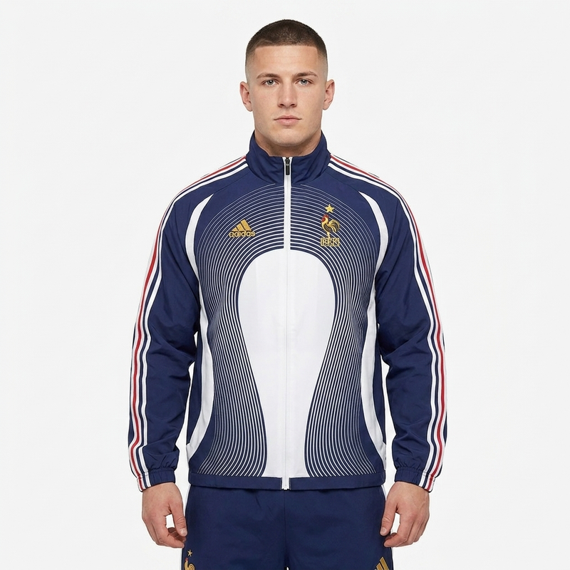 France Rétro Coupe-Vent Blanc et Bleu 2005/06