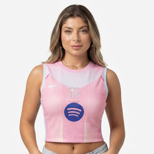 Barcelone Édition Spéciale Rose 2025/26 · Femme · Crop Top