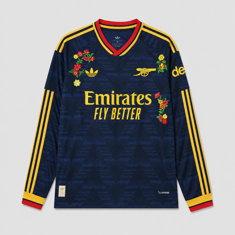Arsenal Brodé Extérieur 2026/27 Manches Longues Version Joueur