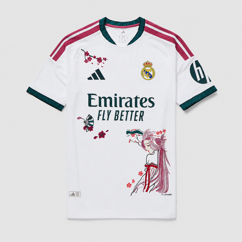 Real Madrid Brodé Domicile Sakura 2026/27 Version Joueur