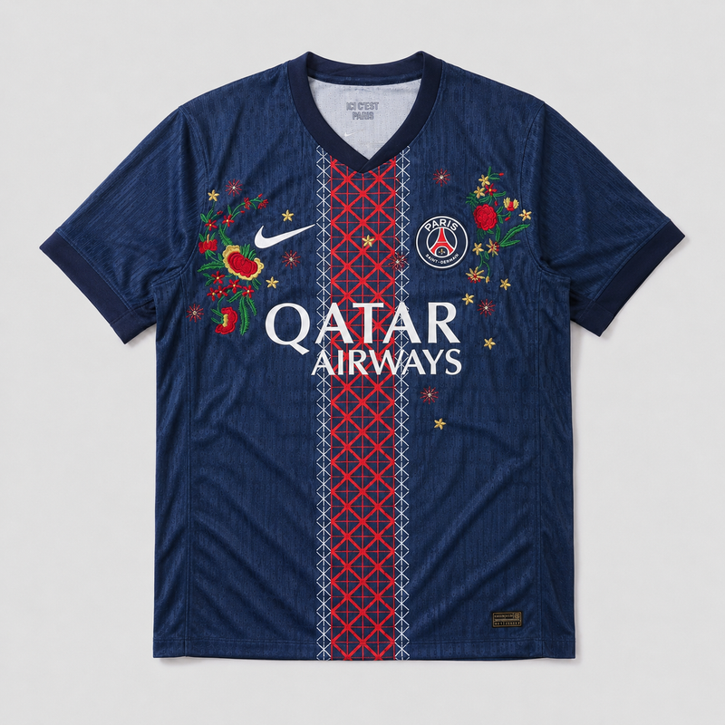 PSG Brodé Domicile 2025/26 Version Joueur