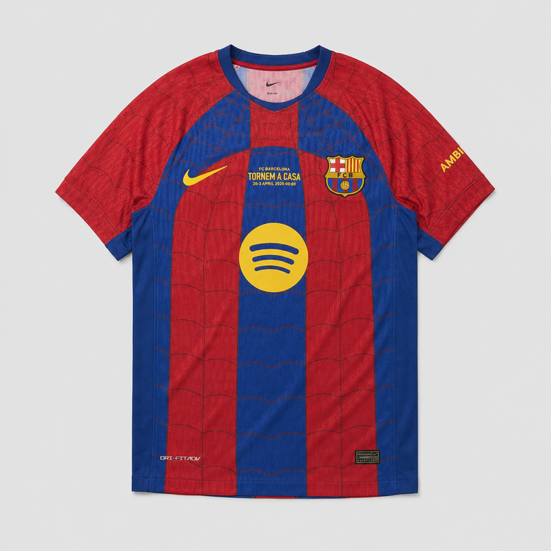Barcelone Édition Spéciale Rouge et Bleue Spider-Man 2026/27 Version Joueur