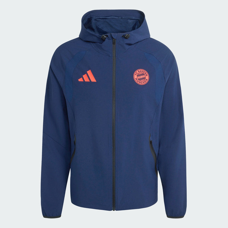 Bayern Munich Coupe-Vent Voyage Bleu Marine 2026/27
