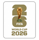 Patch Coupe du Monde 2026 Blanc & Doré
